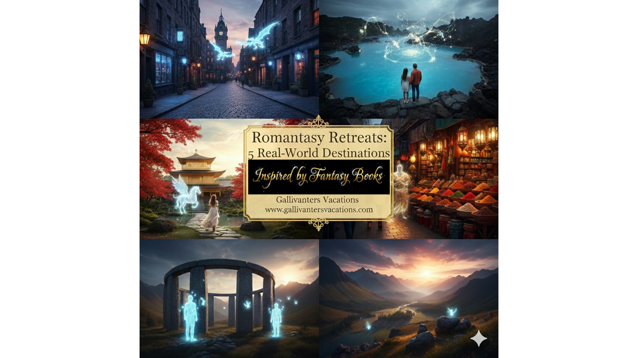Fantasy destinations inspired by fantasy books