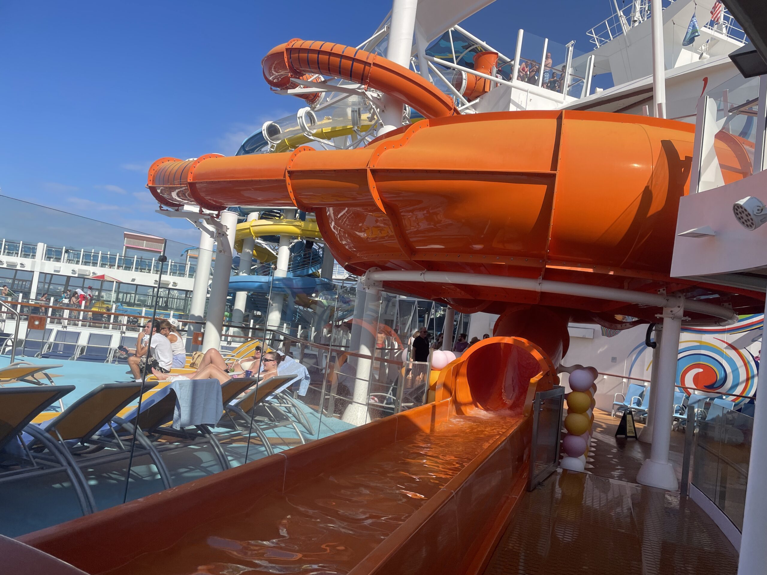 The Perfect Storm waterslide at Splashaway Bay water park on Royal Caribbean's Wonder of the Seas cruise ship.