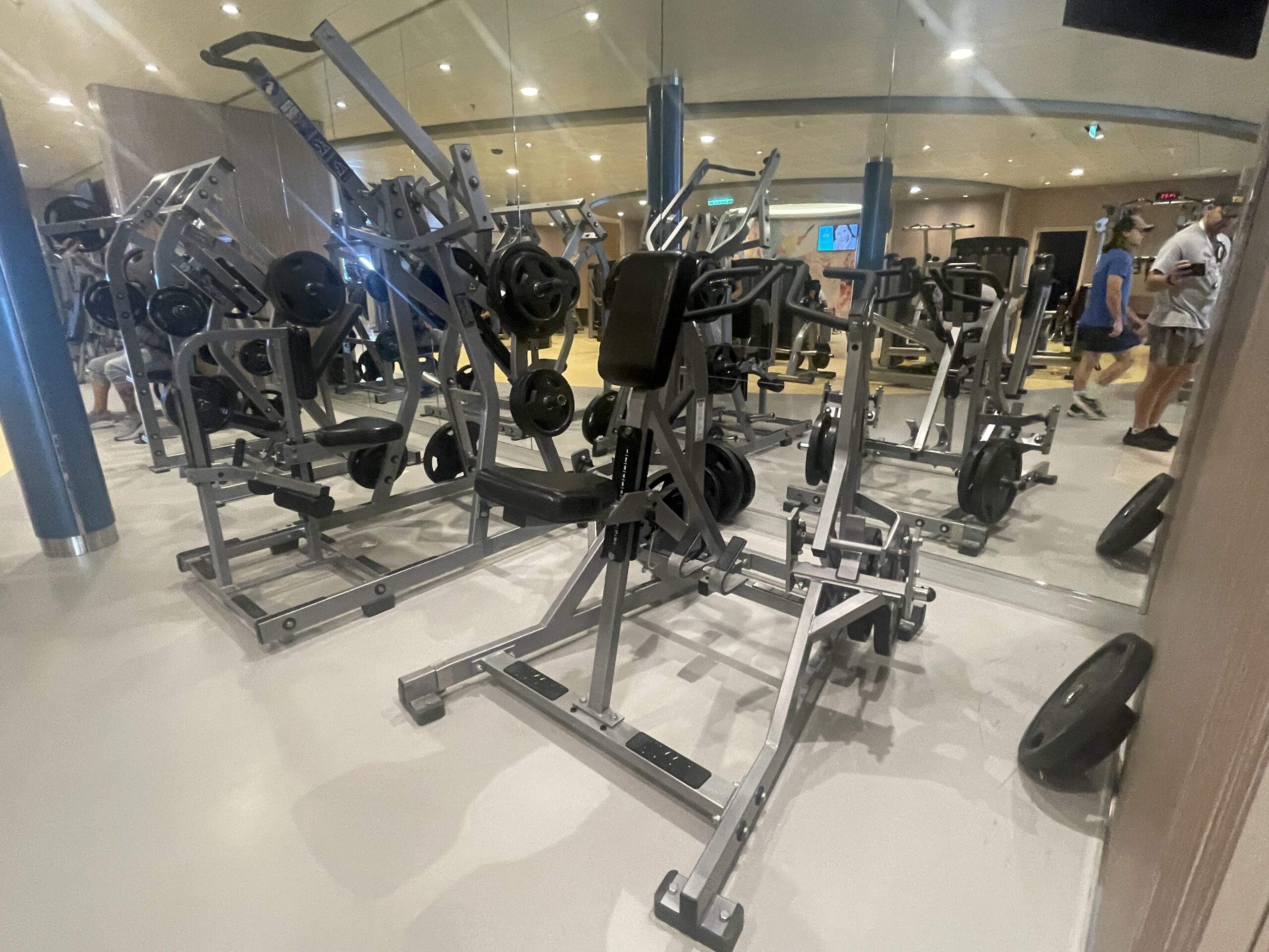 Fitness equipment on the Wonder of the Sea Royal Caribbean Cruise line 