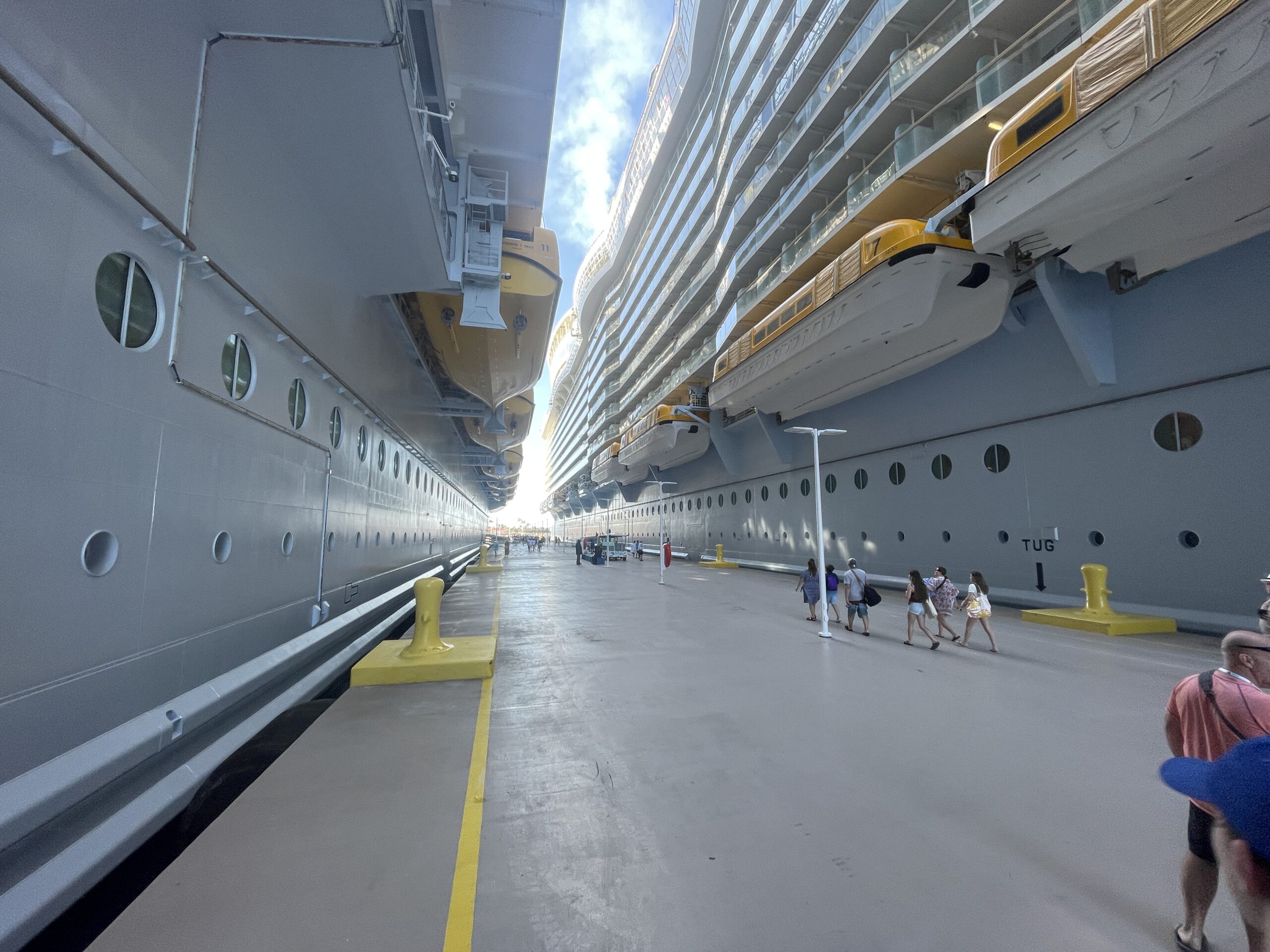 2 Royal Caribbean ships in the port