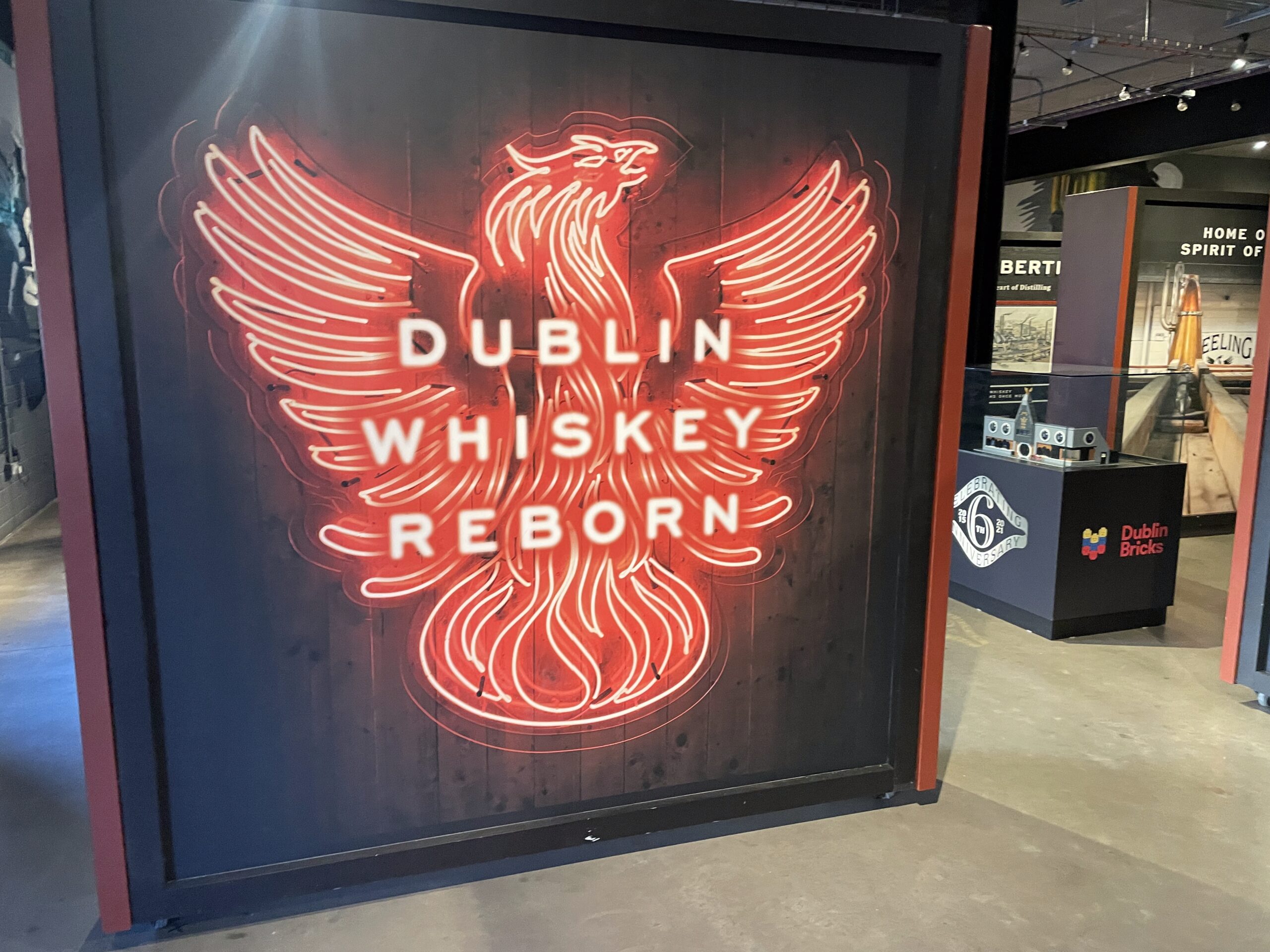 The Teeling whisky symbol at the Teeling Distillery in Dublin Ireland 