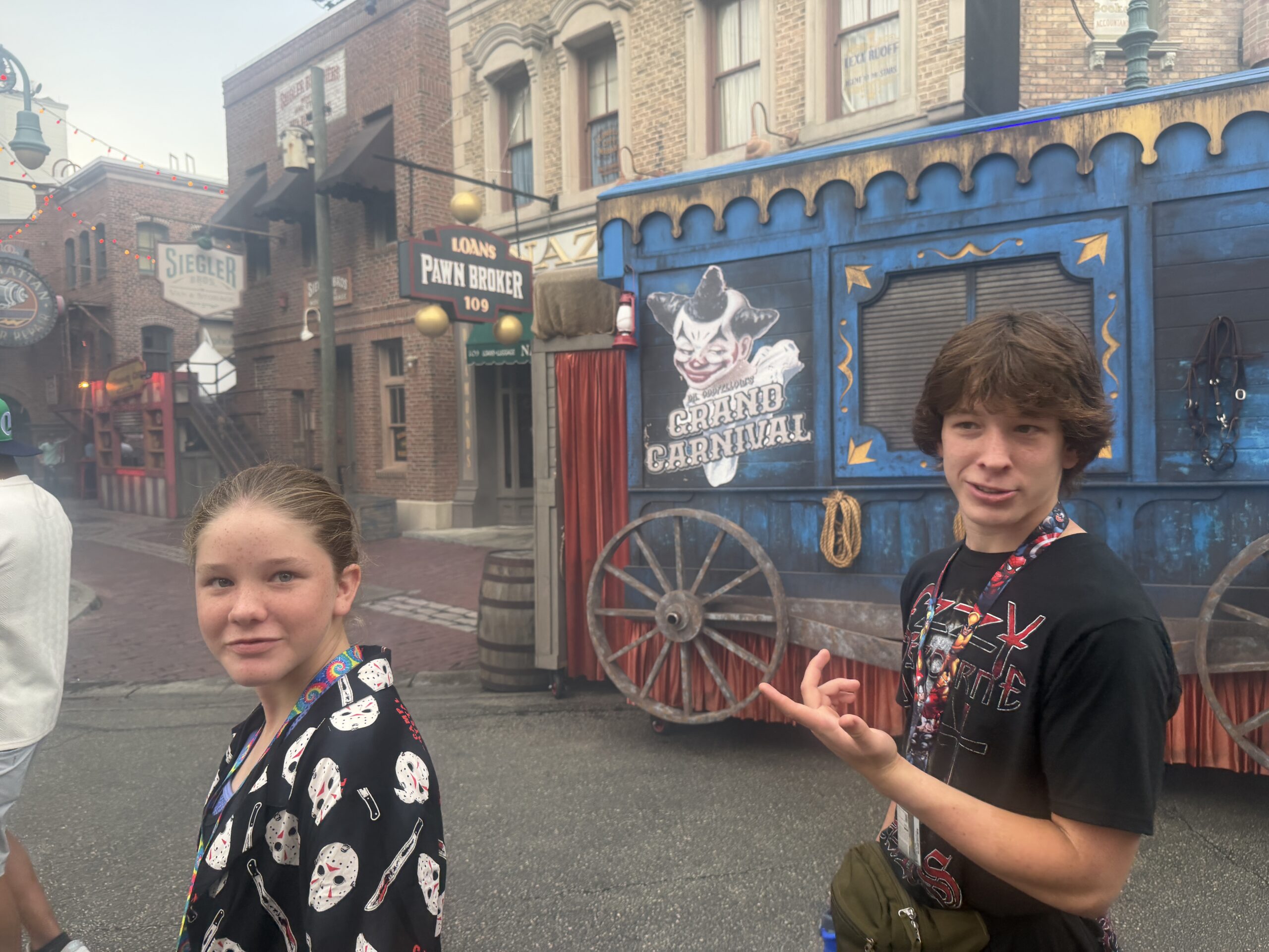Kids at HHN 35 at Universal Studios in Orlando FL