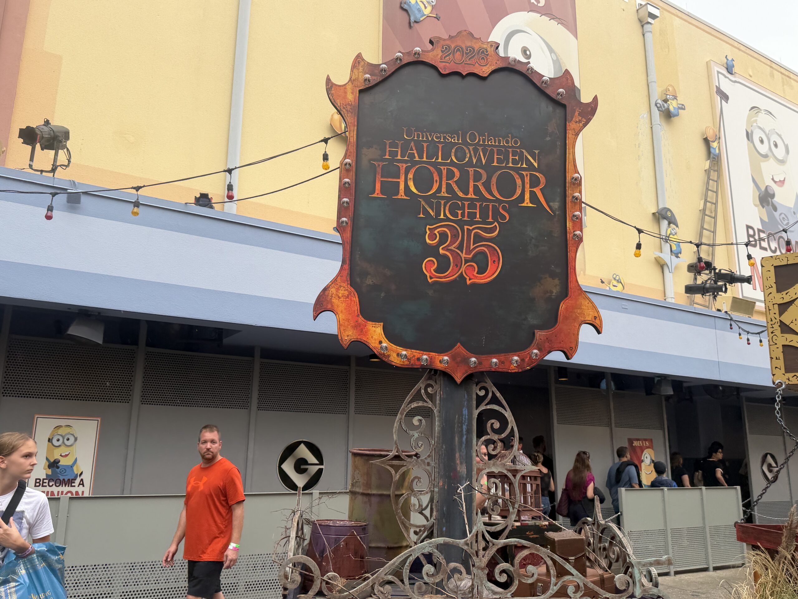 Sign for HHN 35 at Halloween Horror Nights at Universal Studios Orlando