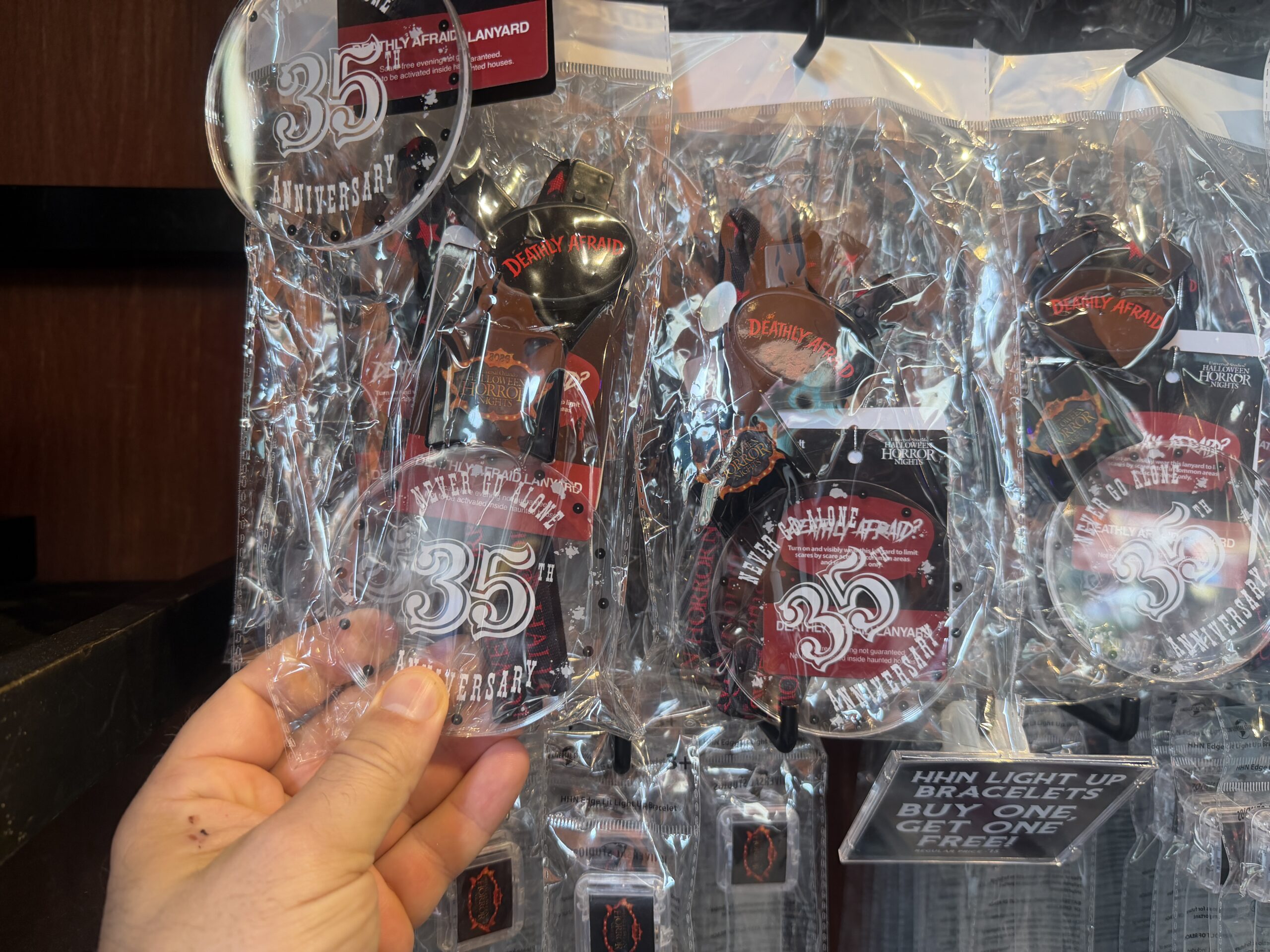 HHN 35 "deathly affraid" necklace at Universal Studios in Orlando Florida